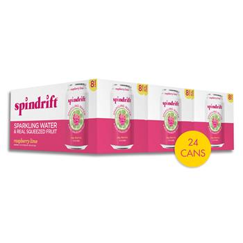 Spindrift&#174; Raspberry Lime Sparkling Water, 12 oz. Can, 24/CS