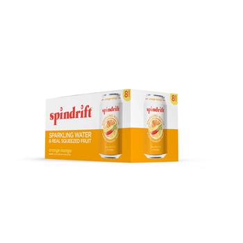 Spindrift&#174; Orange Mango Sparkling Water, 12 oz. Can, 24/CS