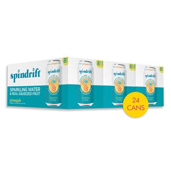 Spindrift&#174; Pineapple Sparkling Water, 12 oz. Can, 24/CS