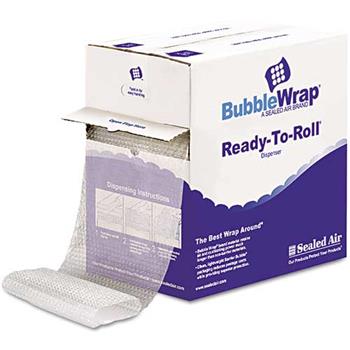 W.B. Mason Co. Bubble Wrap Dispenser Pack, 3/16&quot;, 12&quot; x 175&#39;, Perforated, Clear