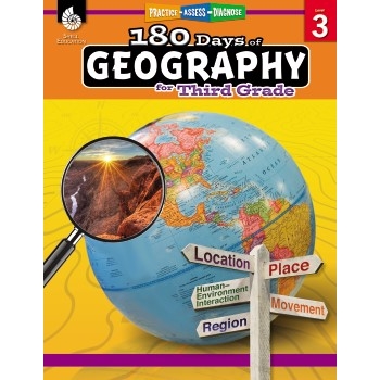 Shell Education 180 Days of Geography, Grade 3