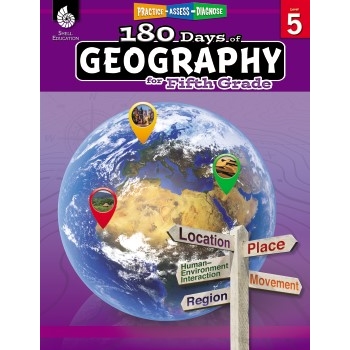 Shell Education 180 Days of Geography, Grade 5