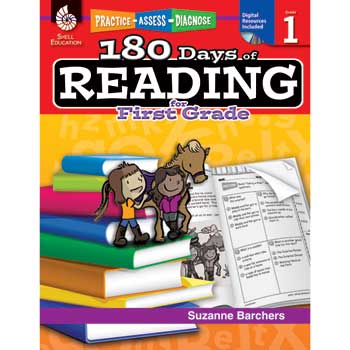 Shell Education Practice, Assess, Diagnose: 180 Days of Reading for First Grade