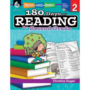 Shell Education Practice, Assess, Diagnose: 180 Days of Reading for Second Grade