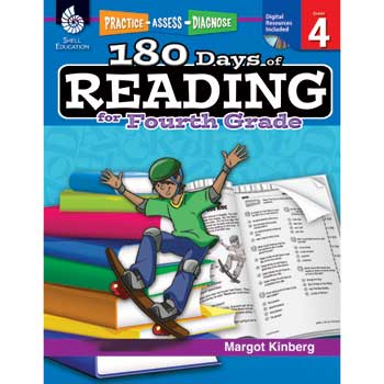 Shell Education Practice, Assess, Diagnose: 180 Days of Reading for Fourth Grade