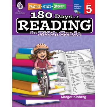 Shell Education Practice, Assess, Diagnose: 180 Days of Reading for Fifth Grade