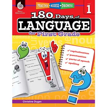 Shell Education 180 Days of Language, Grade 1
