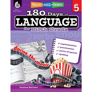 Shell Education 180 Days of Language, Grade 5