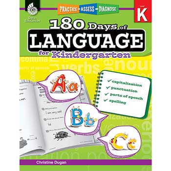 Shell Education 180 Days of Language, Kindergarten