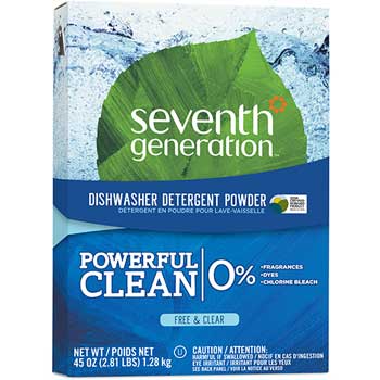 Seventh Generation Free &amp; Clear Automatic Dishwashing Powder, Non-Toxic, 45 oz. Box
