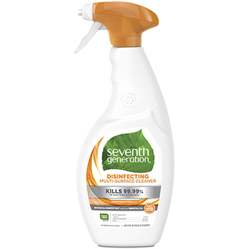 Seventh Generation Botanical Disinfecting Cleaner, 26 oz. Spray Bottle, Lemongrass Citrus Scent
