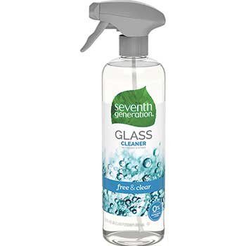 Seventh Generation&#174; Glass &amp; Surface Cleaner, Free &amp; Clear/Unscented, 23 oz Spray