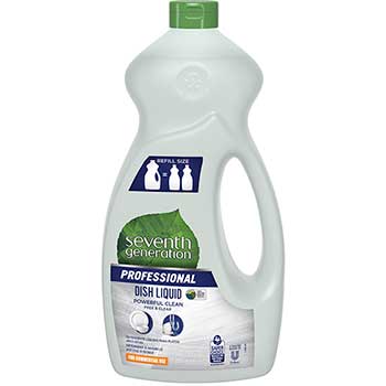 Seventh Generation&#174; Professional Professional Dishwashing Liquid, Free &amp; Clear/Unscented, 50 oz, 6/CT