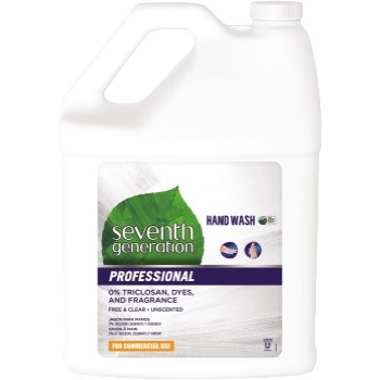 Seventh Generation&#174; Professional Professional Liquid Hand Wash, Free &amp; Clean/Unscented, 1 Gallon, 2/CT