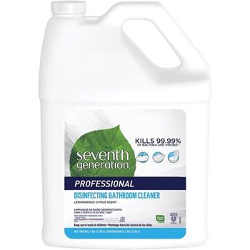Seventh Generation&#174; Disinfecting Bathroom Cleaner, Lemongrass Citrus Scent, Spray, 1 Gallon