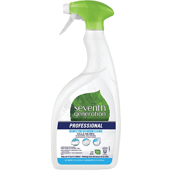 Seventh Generation Disinfecting Bathroom Cleaner, Lemongrass Citrus Scent, Spray, 32 oz. Bottle