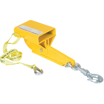 Vestil Hoisting Hook, Swivel / Single AutotoTension, 4000 lb. Capacity, 5 1/2&quot; x 5 1/2&quot; Fork Pocket Size