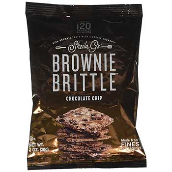 Sheila G&#39;s Brownie Brittle™, Chocolate Chip Brownie, 1 oz., 72/CS