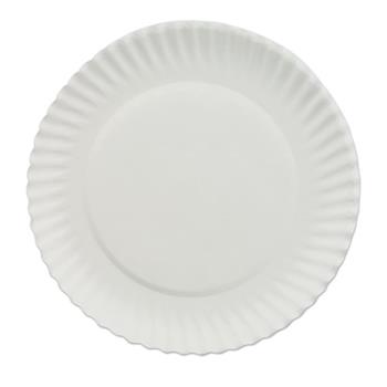 Chef&#39;s Supply White Paper Plates, 6&quot; dia, 100/Bag, 10 Bags/Carton