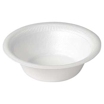 Chef&#39;s Supply Non-Laminated Foam Bowls, 10-12 oz, White, 1000/CT