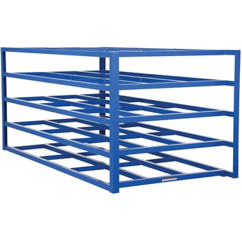 Vestil Horizontal Sheet Rack, 5 Shelves, 2000 lb. Capacity Per Shelf, 54 1/2&quot; x 102 3/4&quot; x 48&quot;