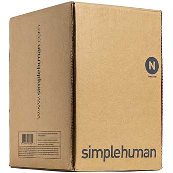 simplehuman Code N Custom Fit Trash Can Liner, 200 commercial pack, 45-50 L/ 12-13 gal