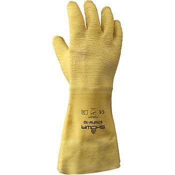 SHOWA 67MFW General Purpose Glove, Natural Rubber, Large, 12/PK