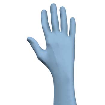 SHOWA 8005PF N-Dex Nitrile Glove, Disposable, Blue, XL , 50/BX