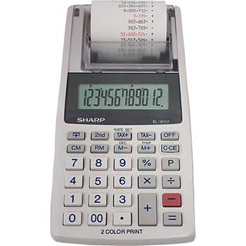 Sharp EL-1611V Handheld Printing Calculator