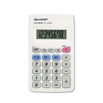 Sharp&#174; EL233SB Pocket Calculator, 8-Digit LCD