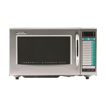 Sharp Medium-Duty Commercial Microwave Oven, Digital Programming, 1000 Watts, 1 Cubic Feet