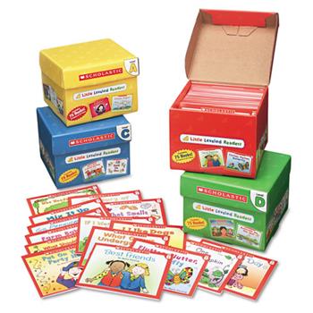 Scholastic Little Leveled Readers Mini Teaching Guide, 75 Books, Five Each of 15 Titles
