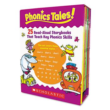 Scholastic Phonics Tales Read-Aloud Storybooks, 25 Books, Grades K-2