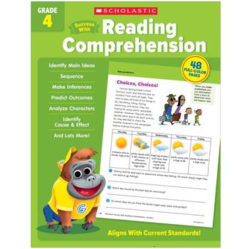 Scholastic Workbook, Scholastic Sucuess With Reading Comprehension, Grade 4