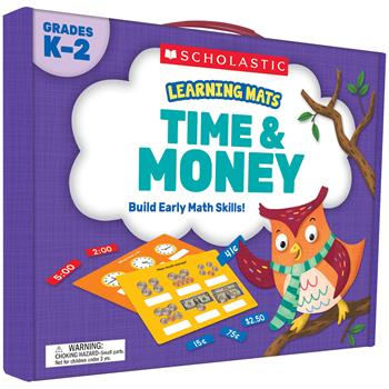 Scholastic Learning Mats, Time and Money, 10 Mats