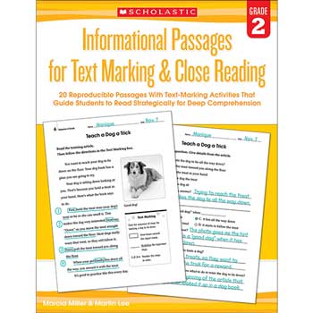 Scholastic Informational Passages for Text Marking &amp; Close Reading, 2nd