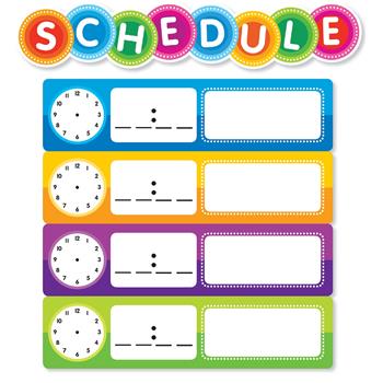 Scholastic Color Your Classroom, &quot;Schedule&quot; Mini Bulletin Board