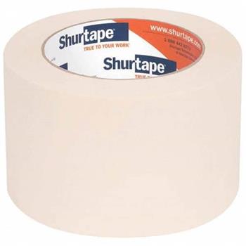 Shurtape General Purpose Masking Tape, 3 in x 60 yds, 4.6 Mil, Beige, 16 Rolls/Case