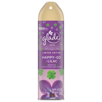 Glade Air Freshener, Happy-Go-Lilac, 8 oz Aerosol