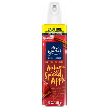 Glade Air Freshener Aerosol, Autumn Spiced Apple, 8.3 oz, 6/Carton