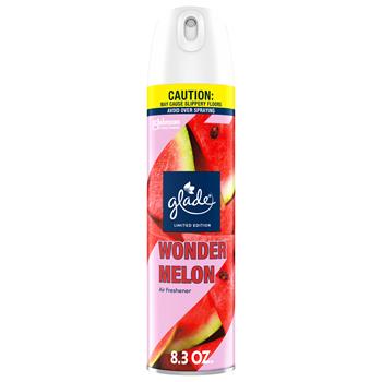 Glade Aerosol Room Freshener, Wonder Melon, 8.3 oz, 6/Carton