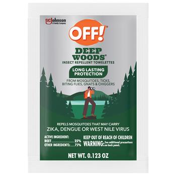 OFF! Deep Woods Towelettes, 12/Box