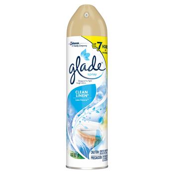 Glade Room Spray, Clean Linen, 8 oz Aerosol, 12/CT