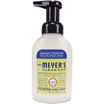 Mrs. Meyer&#39;s Foaming Hand Soap, Lemon Verbena, 10oz., 6/Carton