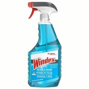 Windex Powerized Formula Glass &amp; Surface Cleaner, 32 oz Trigger Bottle, 12/Carton