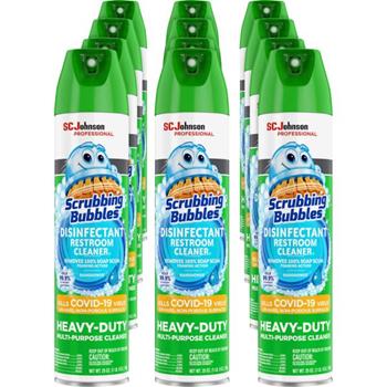 Scrubbing Bubbles Disinfectant Restroom Cleaner, 25 oz. Aerosol, 12/Case
