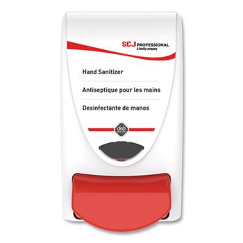SC Johnson Hand Sanitizer Dispenser, 1 Liter Capacity, 4.92&quot; x 4.6&quot; x 9.25&quot;, White