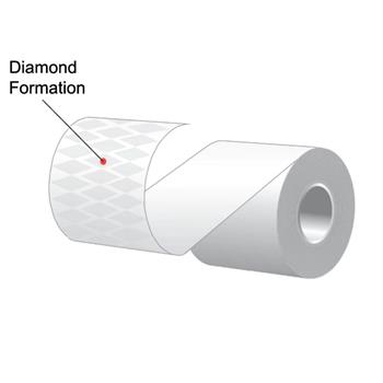 Seiko MaxStick Multi-Purpose Label, 2-1/4 in x 170 ft, 20 lb, Diamond Pattern Adhesive, White