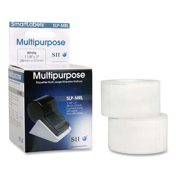 Seiko Self-Adhesive Multipurpose Labels, 1-1/8 x 2, White, 440/Box