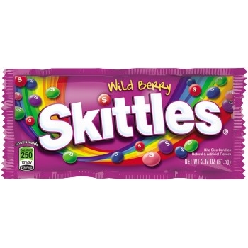 Skittles Candy, Wildberry, 2.17 oz., 36/BX